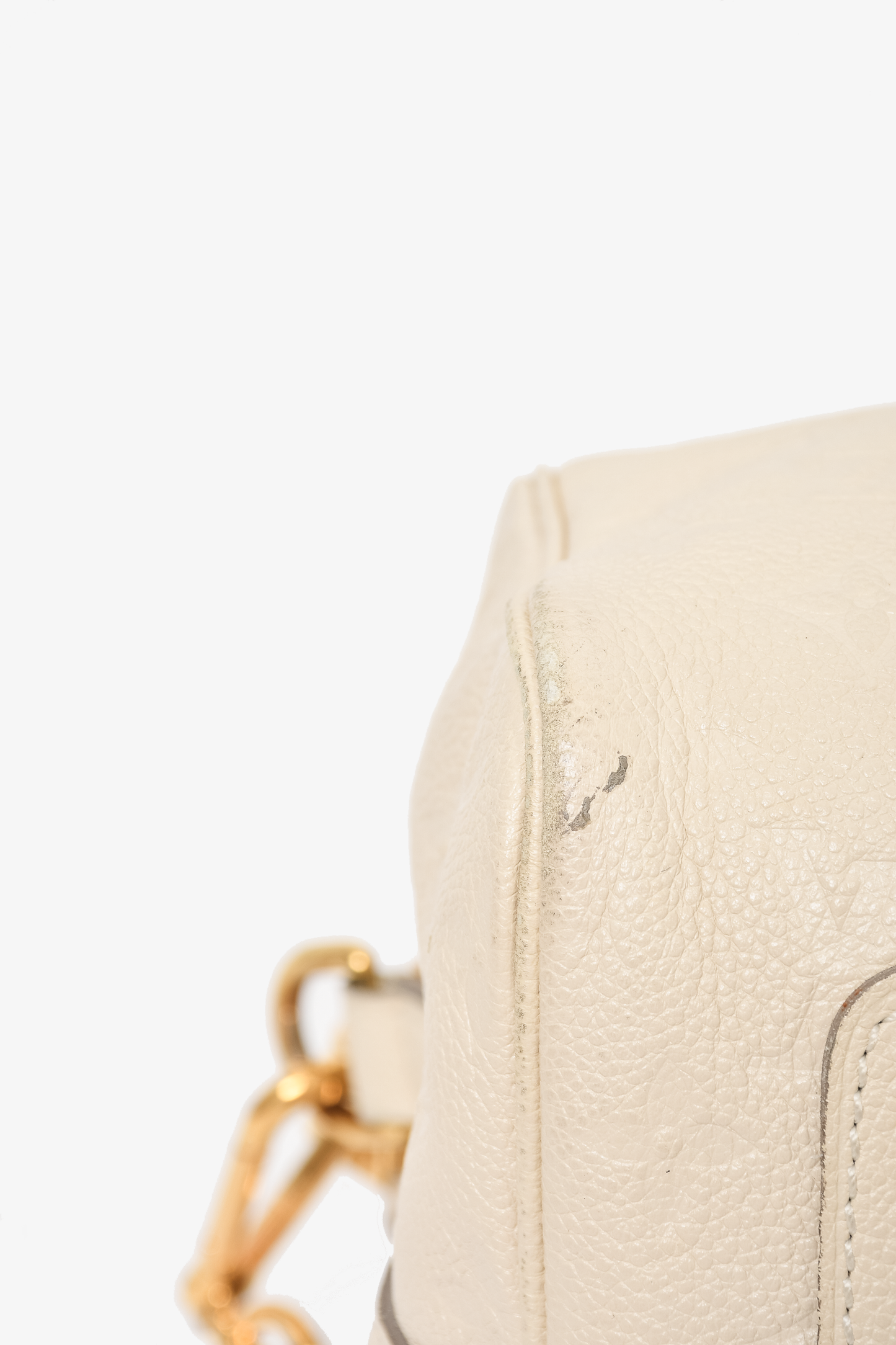 Louis Vuitton 2013 Cream Empreinte Leather Speedy 30 Crossbody