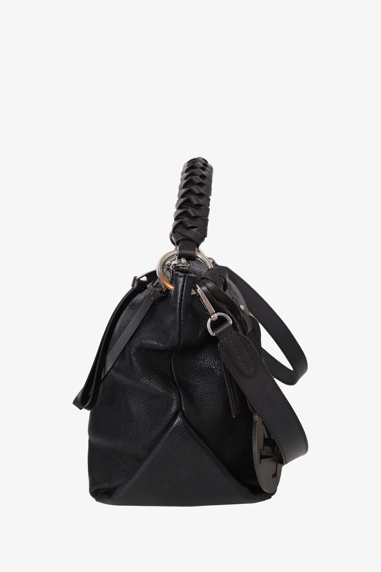Louis Vuitton 2020 Black Monogram Leather Mahina Beaubourg MM Top Handle