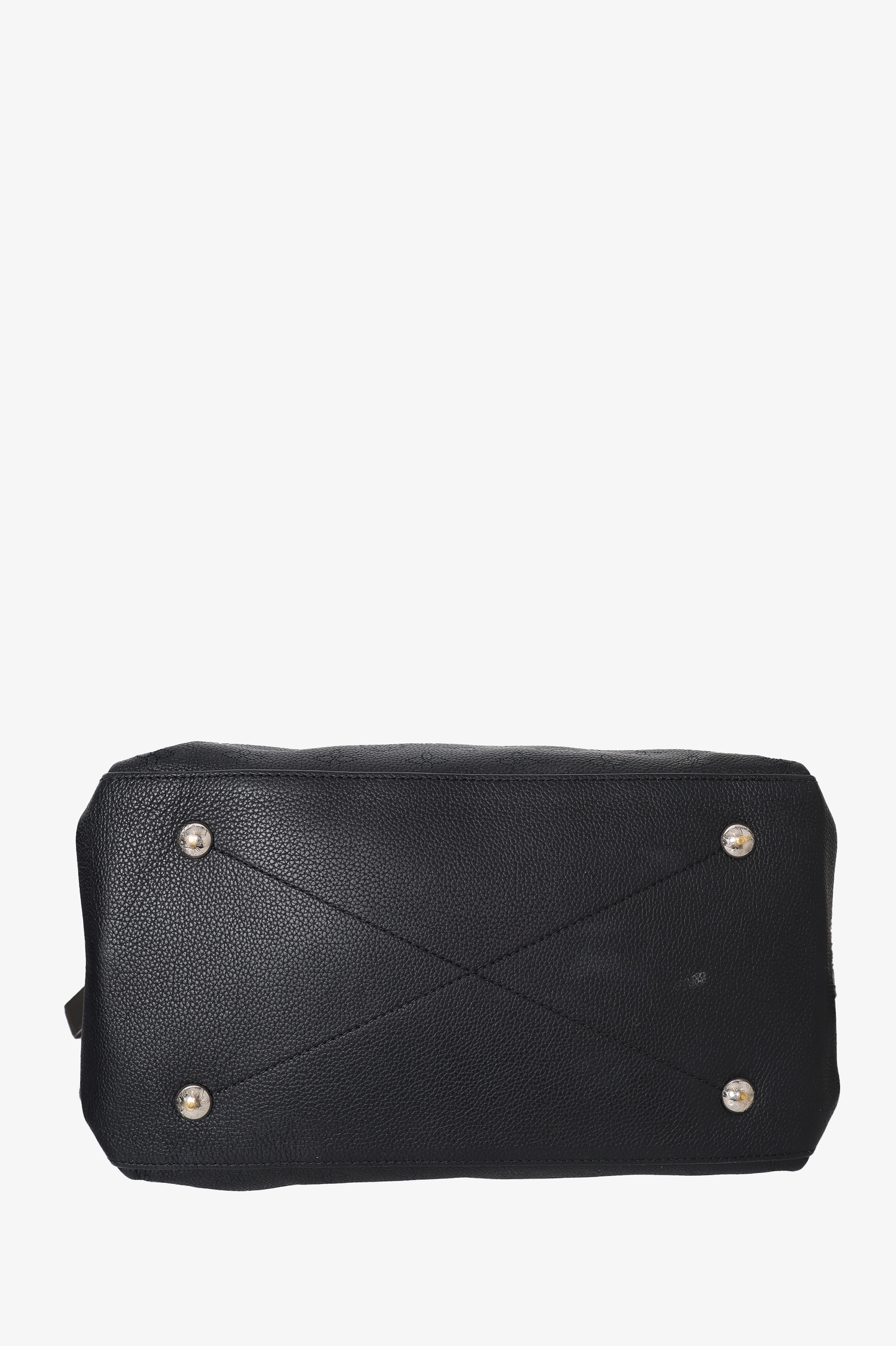 Louis Vuitton 2020 Black Monogram Leather Mahina Beaubourg MM Top Handle