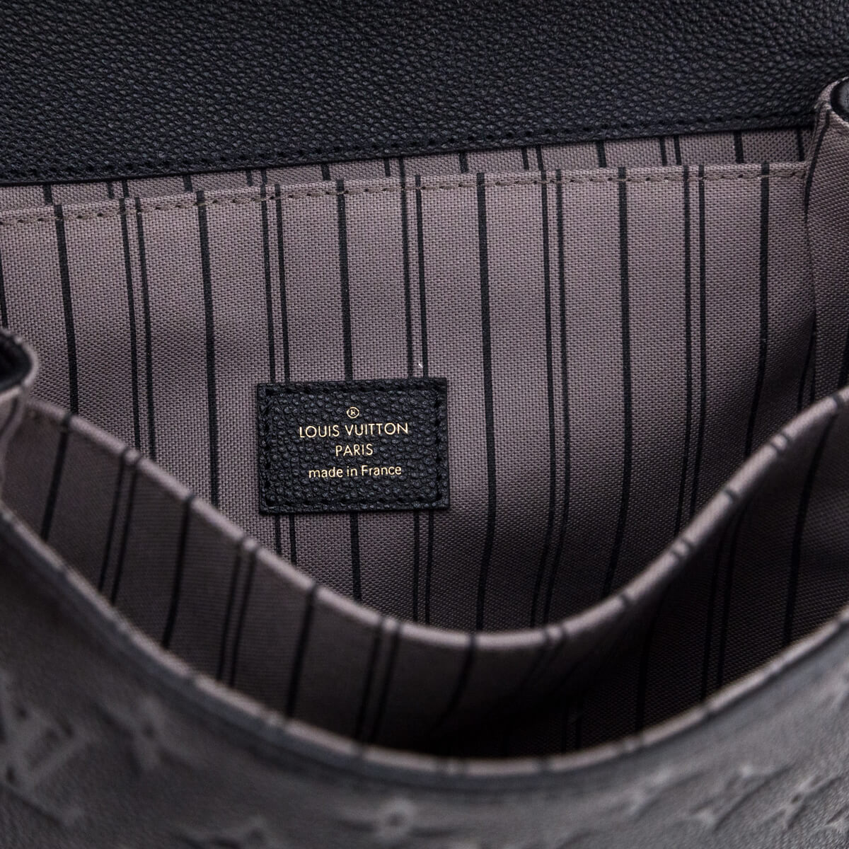 Louis Vuitton Black Empreinte Pochette Metis