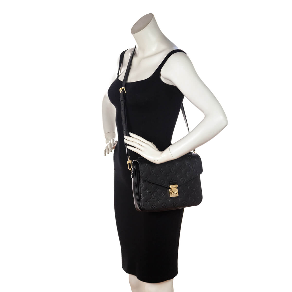Louis Vuitton Black Empreinte Pochette Metis