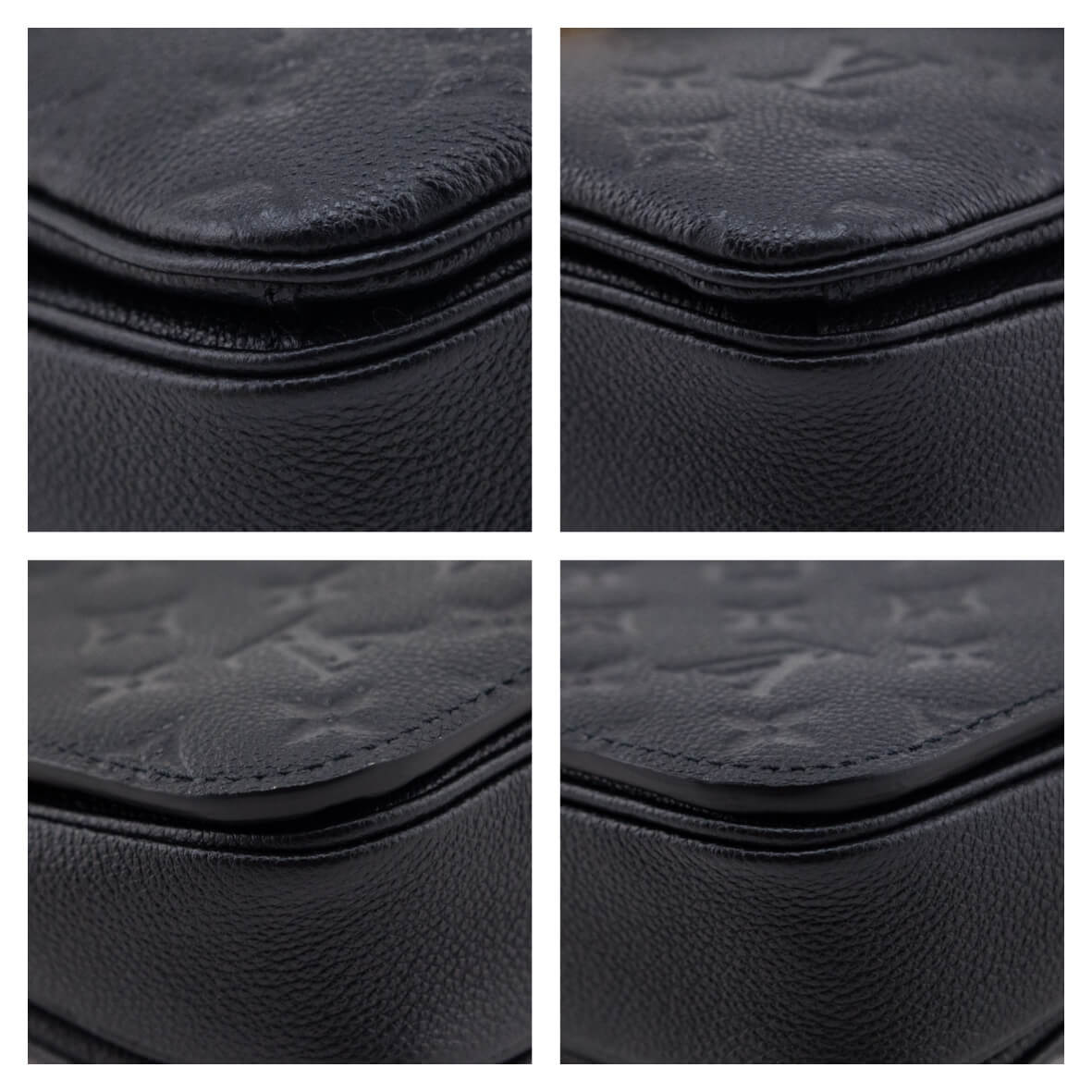 Louis Vuitton Black Empreinte Pochette Metis