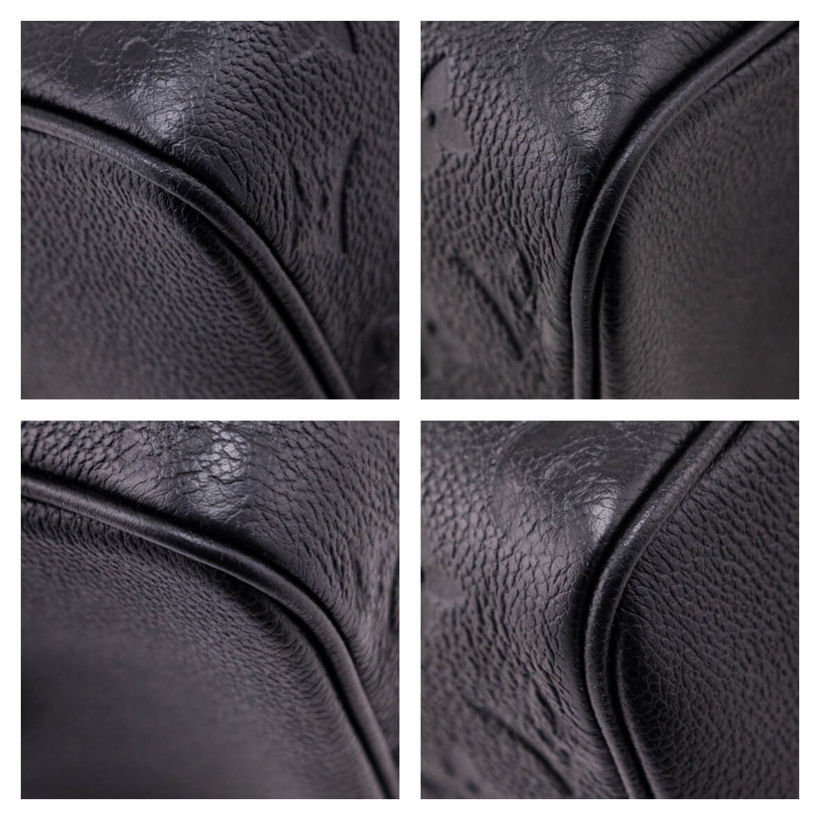 Louis Vuitton Black Empreinte Speedy Bandouliere 25 NM