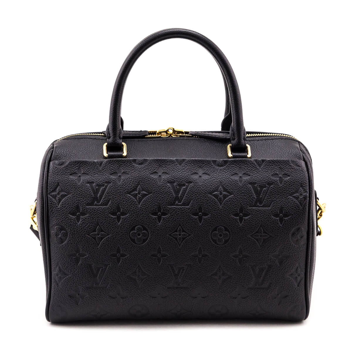Louis Vuitton Black Empreinte Speedy Bandouliere 25 NM