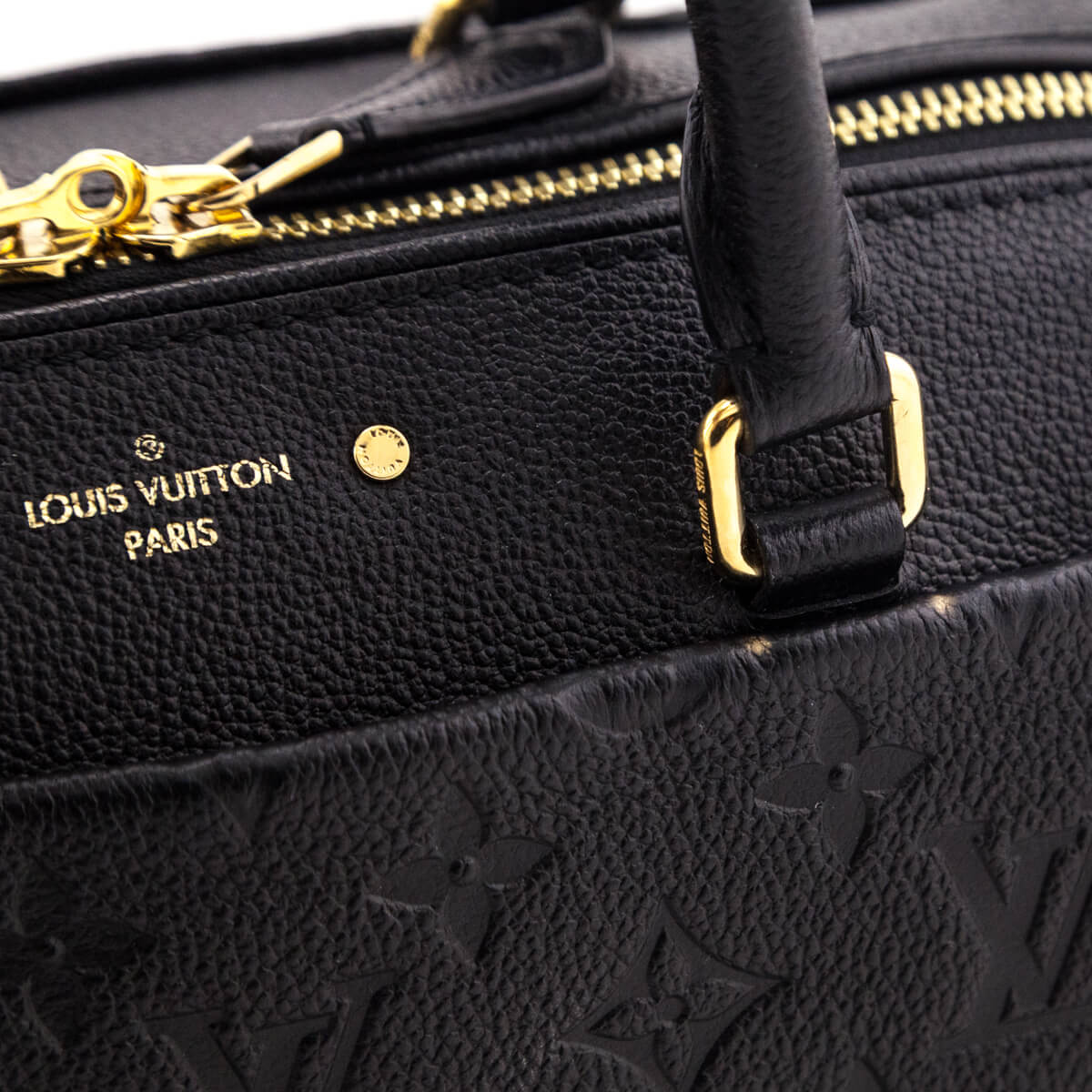 Louis Vuitton Black Empreinte Speedy Bandouliere 25 NM