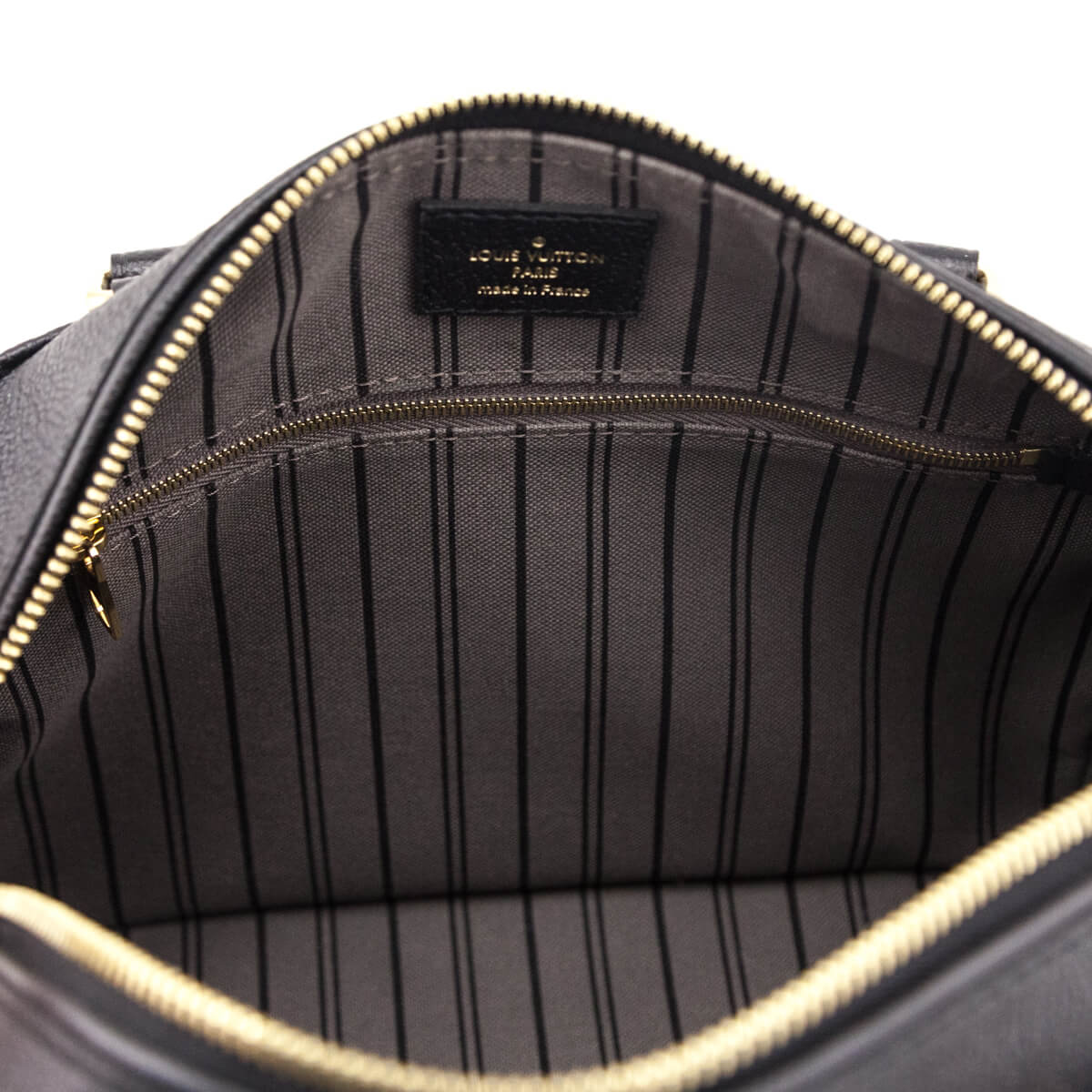 Louis Vuitton Black Empreinte Speedy Bandouliere 25 NM
