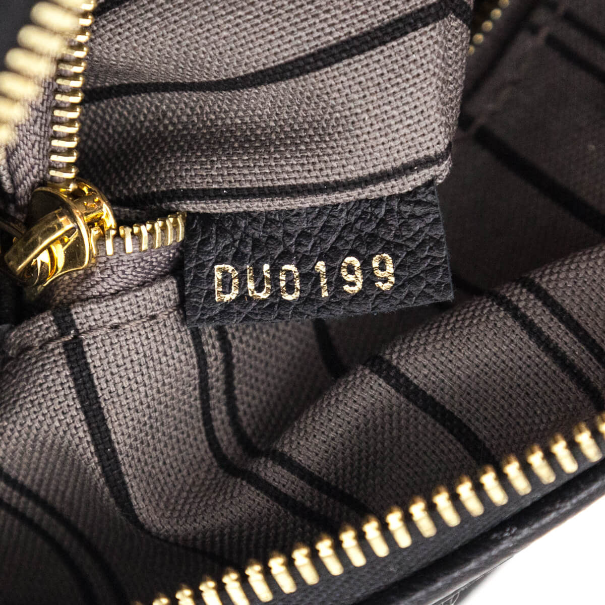 Louis Vuitton Black Empreinte Speedy Bandouliere 25 NM