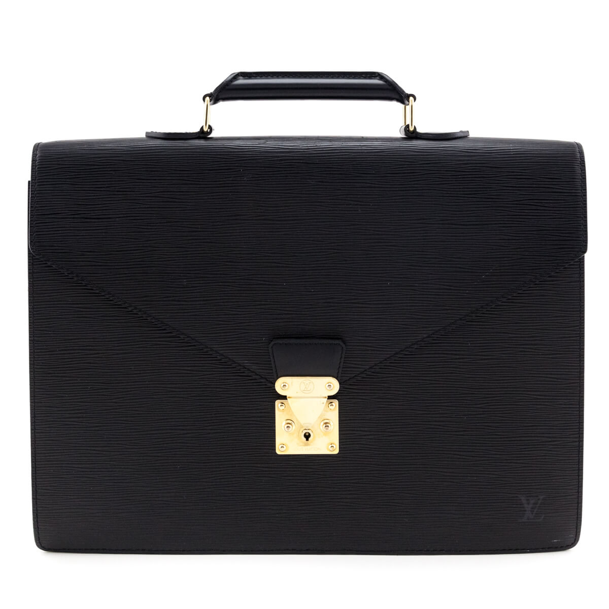 Louis Vuitton Black Epi Laguito Briefcase