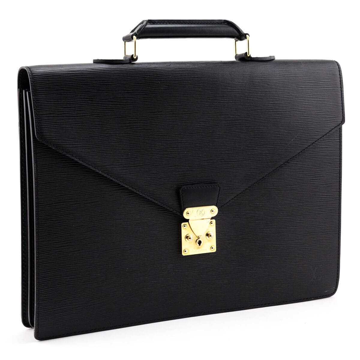 Louis Vuitton Black Epi Laguito Briefcase