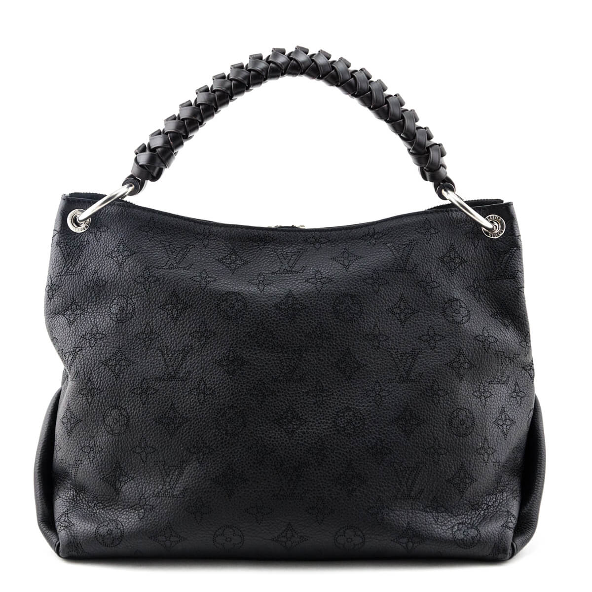 Louis Vuitton Black Mahina Beaubourg Hobo MM