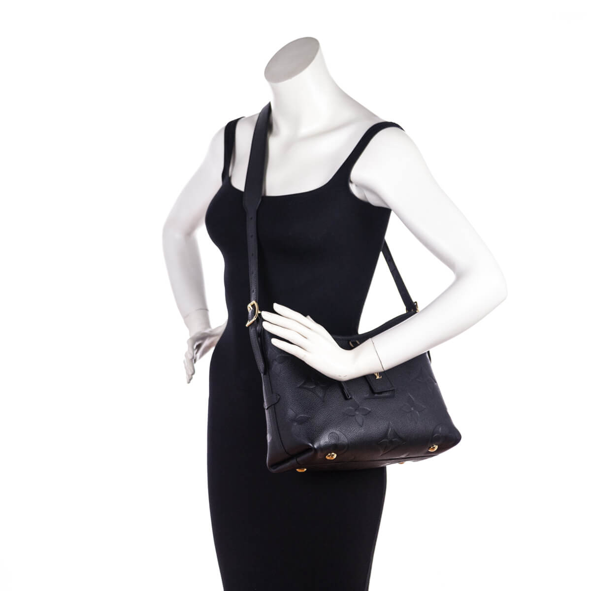 Louis Vuitton Black Monogram Empreinte CarryAll PM