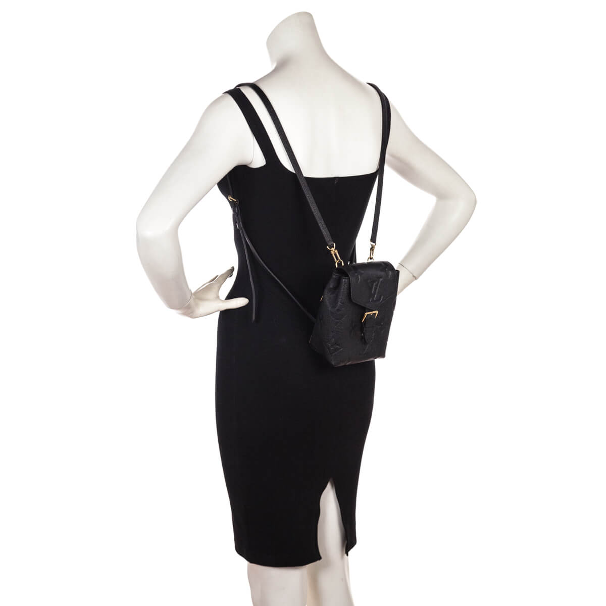 Louis Vuitton Black Monogram Empreinte Giant Tiny Backpack