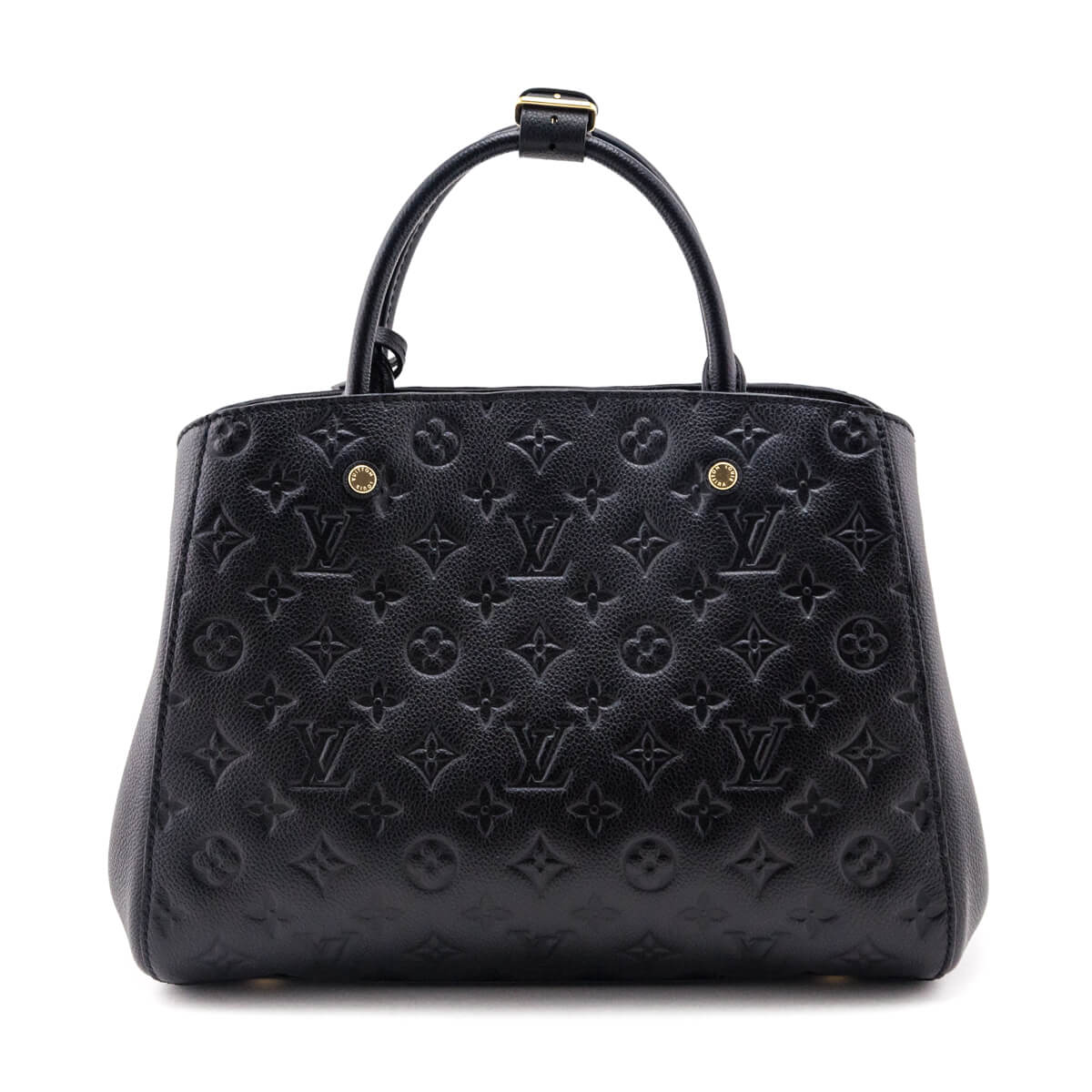 Louis Vuitton Black Monogram Empreinte Montaigne MM