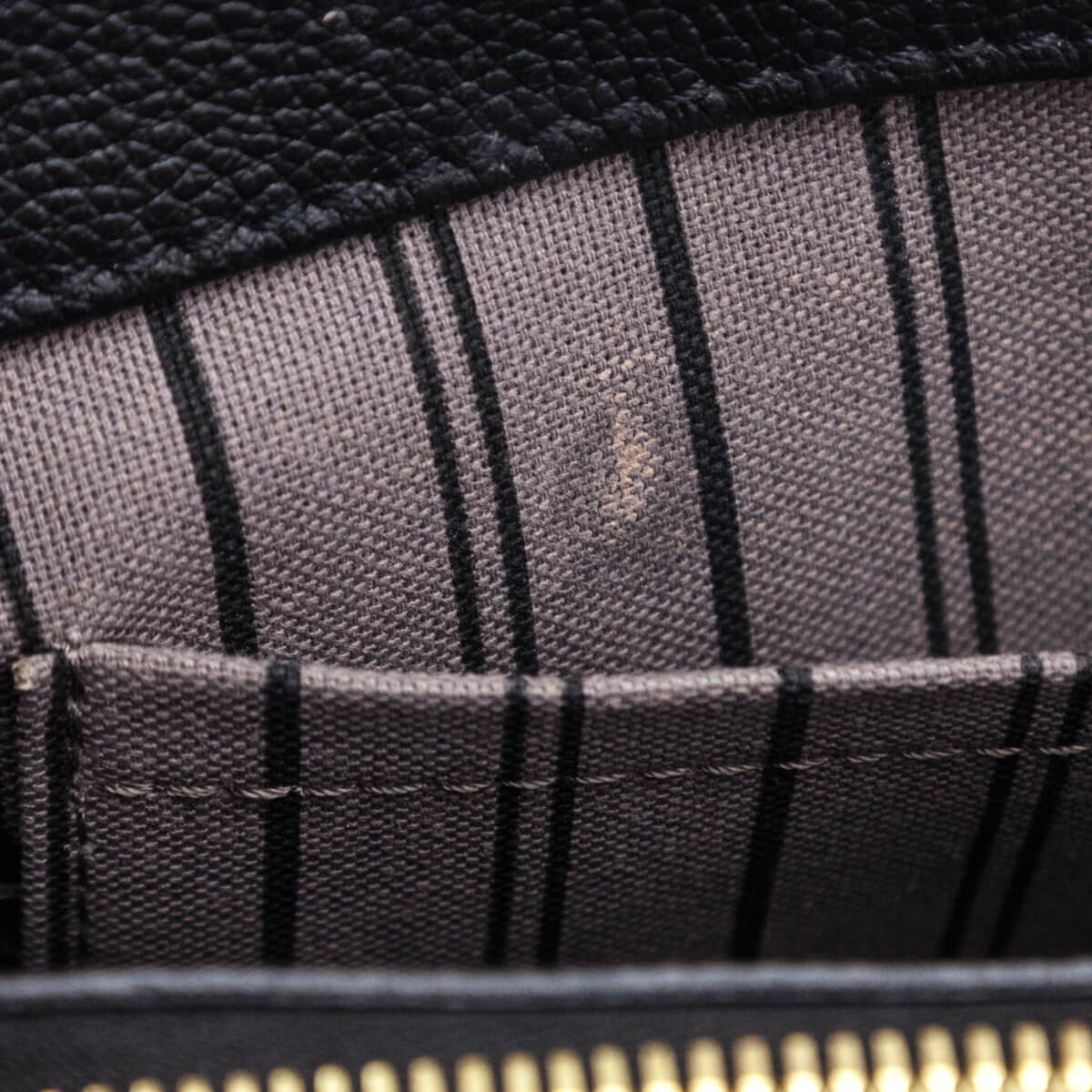 Louis Vuitton Black Monogram Empreinte Montaigne MM