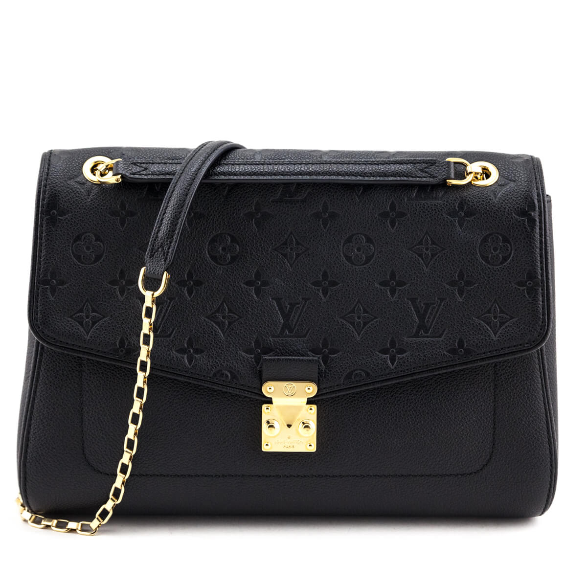 Louis Vuitton Black Monogram Empreinte Saint Germain MM