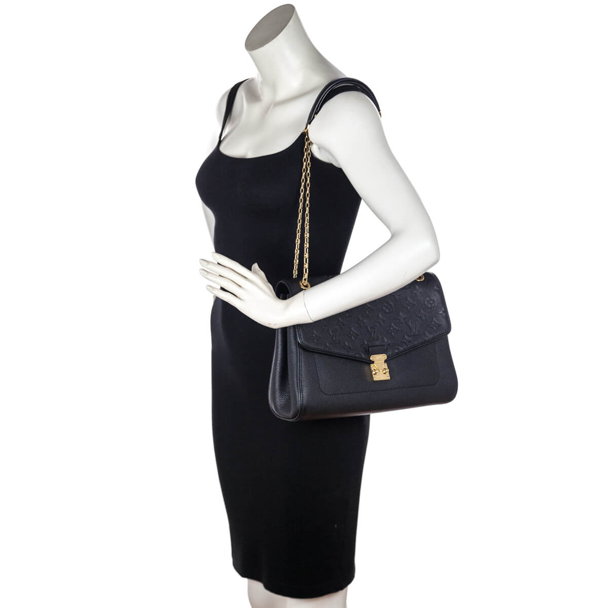 Louis Vuitton Black Monogram Empreinte Saint Germain MM