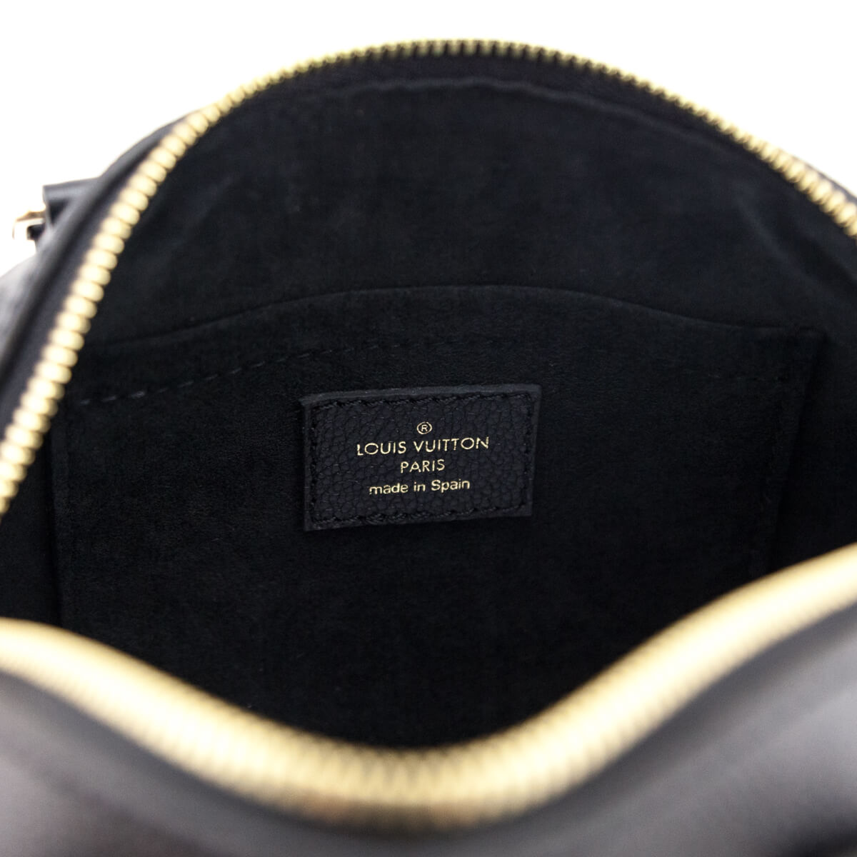 Louis Vuitton Black Monogram Empreinte Speedy Bandouliere 25