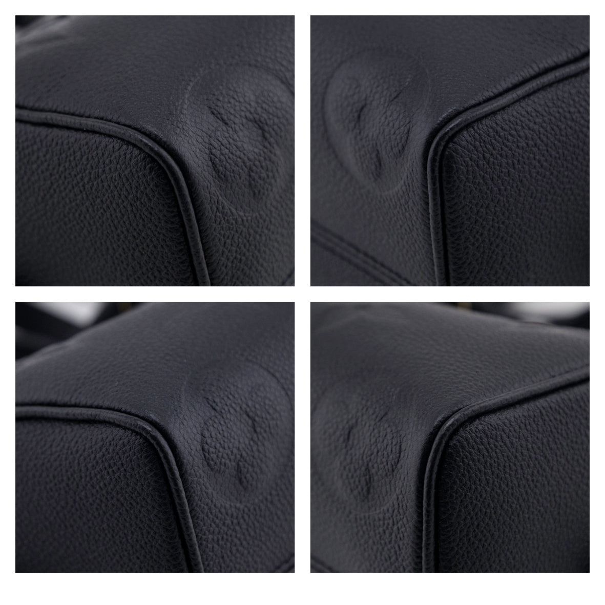 Louis Vuitton Black Monogram Empreinte Speedy Bandouliere 25