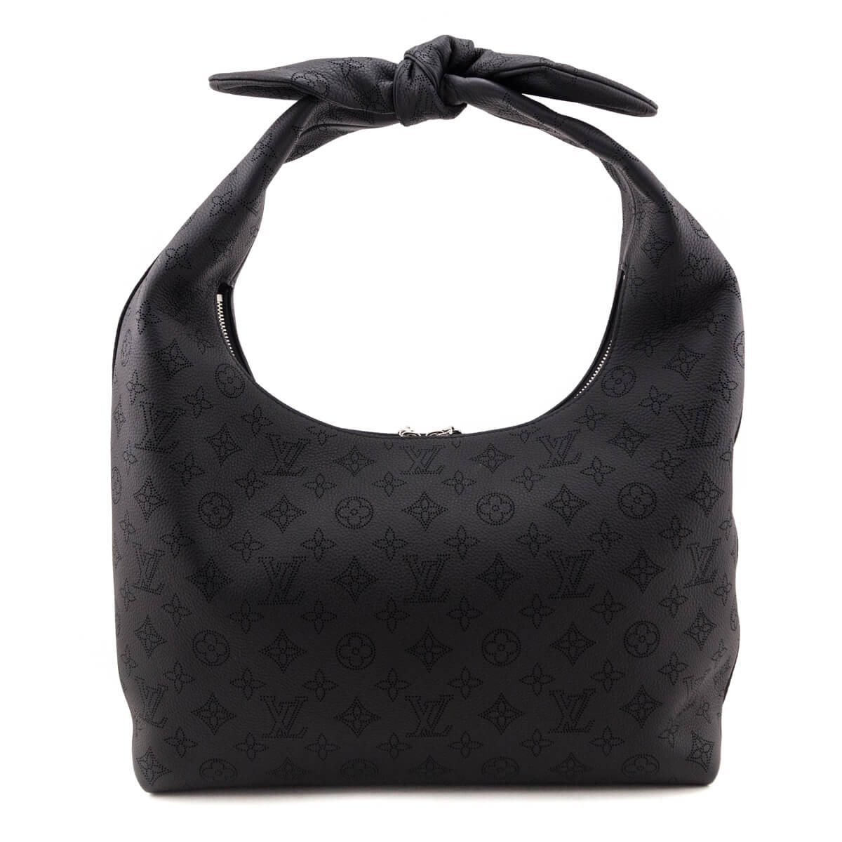 Louis Vuitton Black Monogram Mahina Why Knot MM