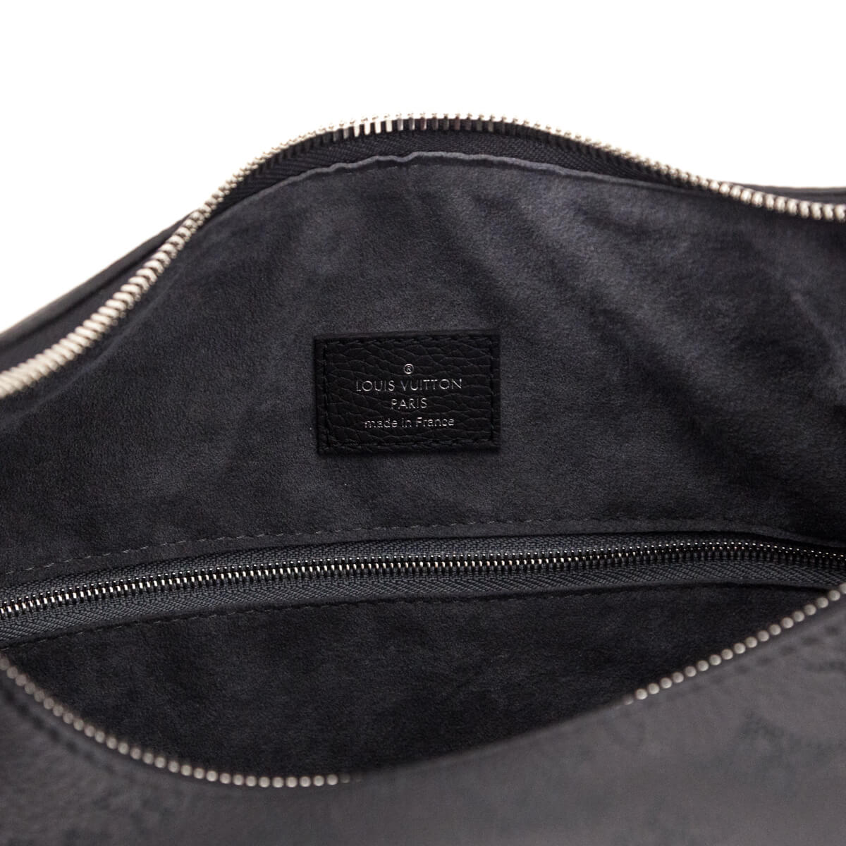 Louis Vuitton Black Monogram Mahina Why Knot MM