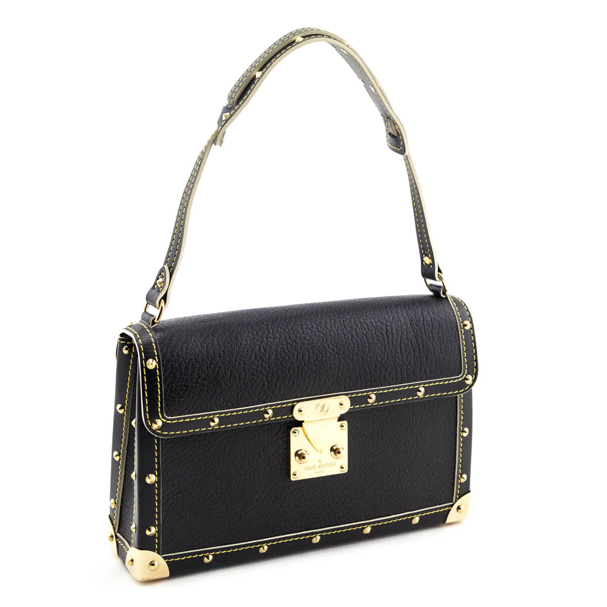 Louis Vuitton Black Suhali L'Aimable Bag