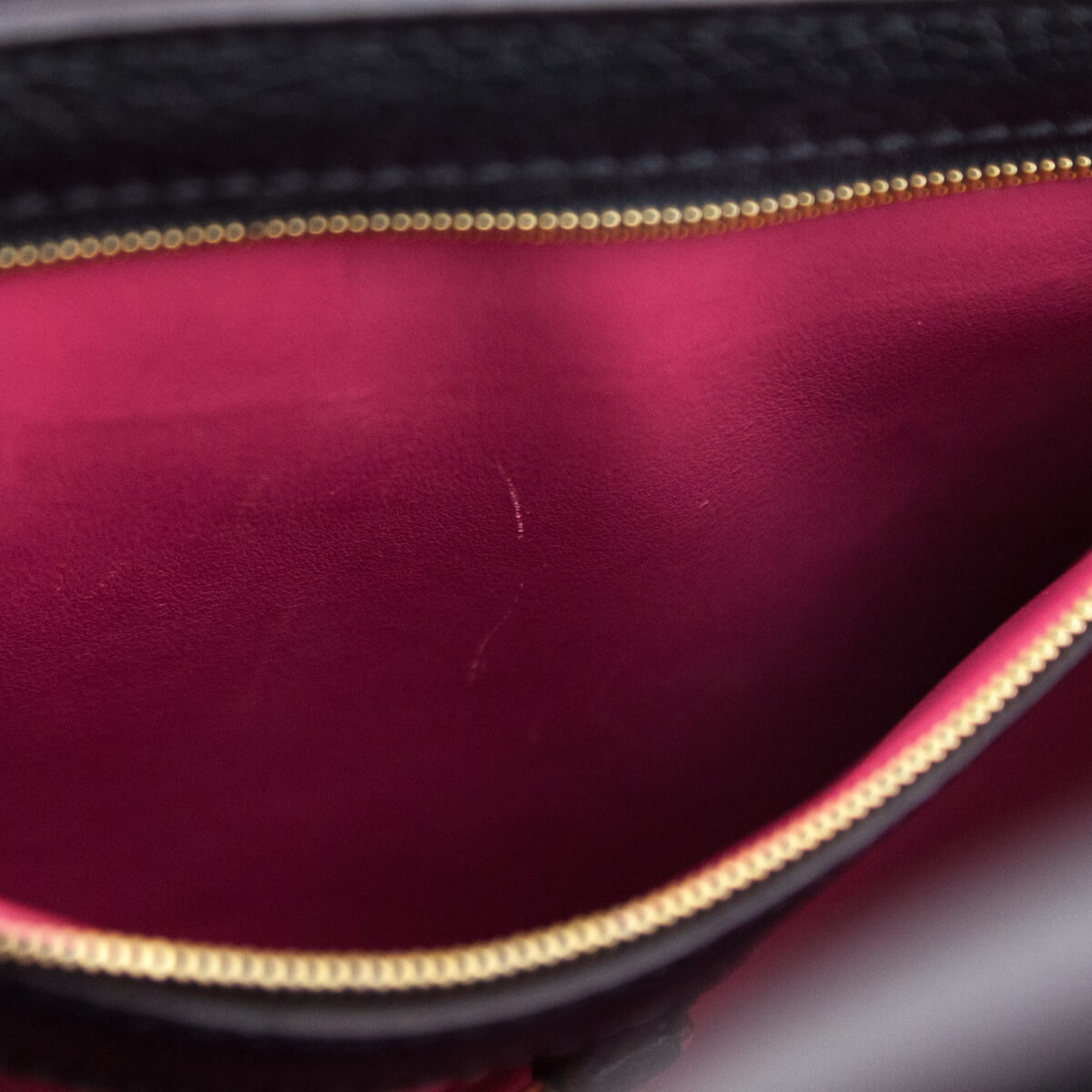 Louis Vuitton Black Taurillon Capucines PM