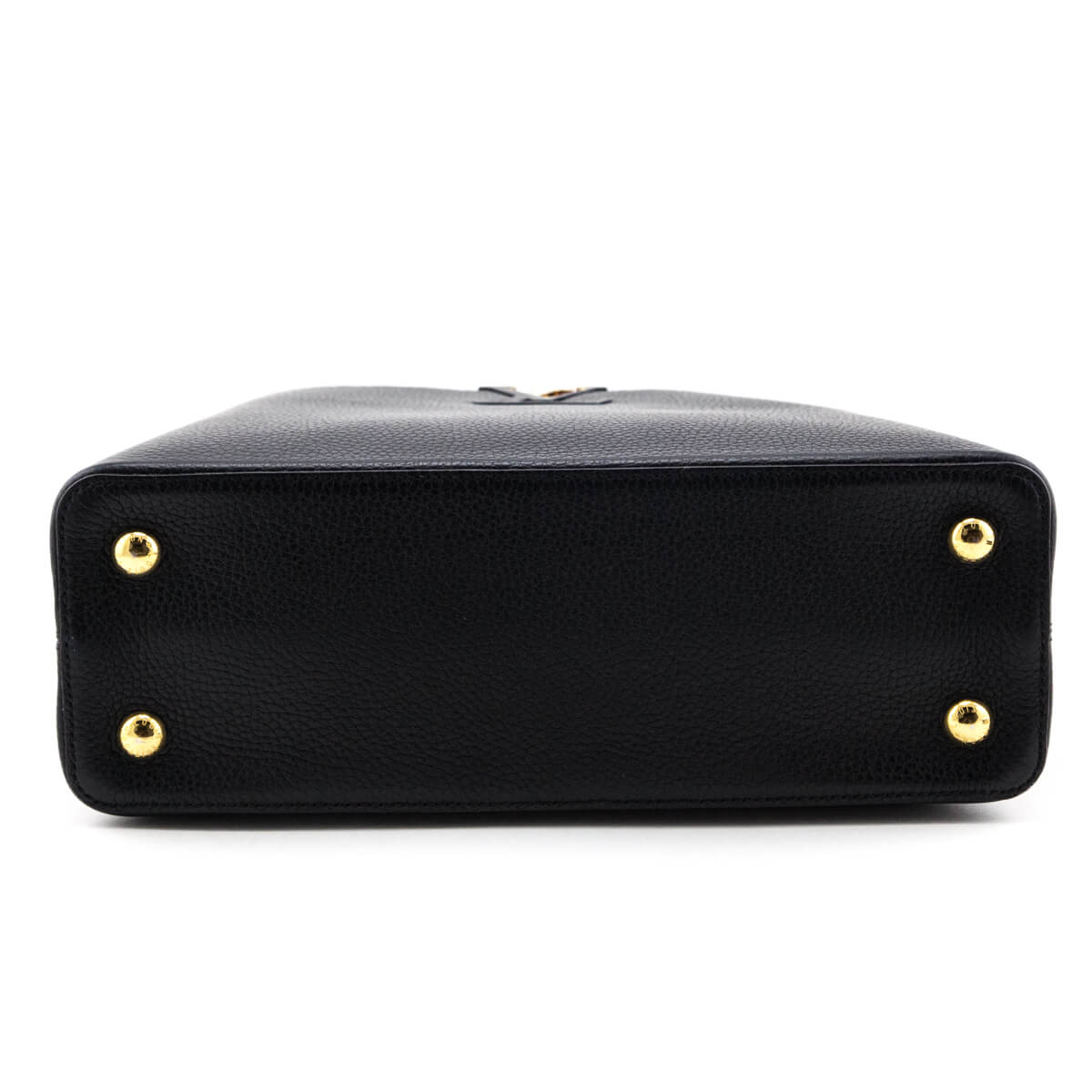Louis Vuitton Black Taurillon Capucines PM