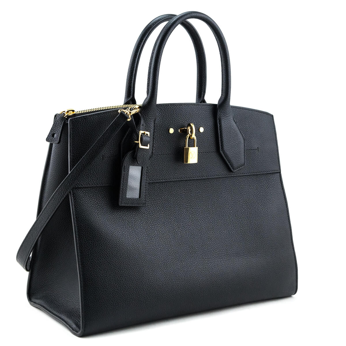 Louis Vuitton Black Taurillon City Steamer GM