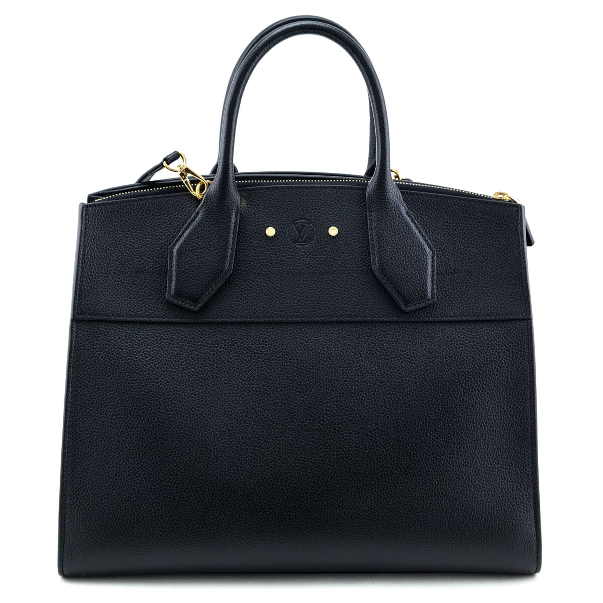 Louis Vuitton Black Taurillon City Steamer GM