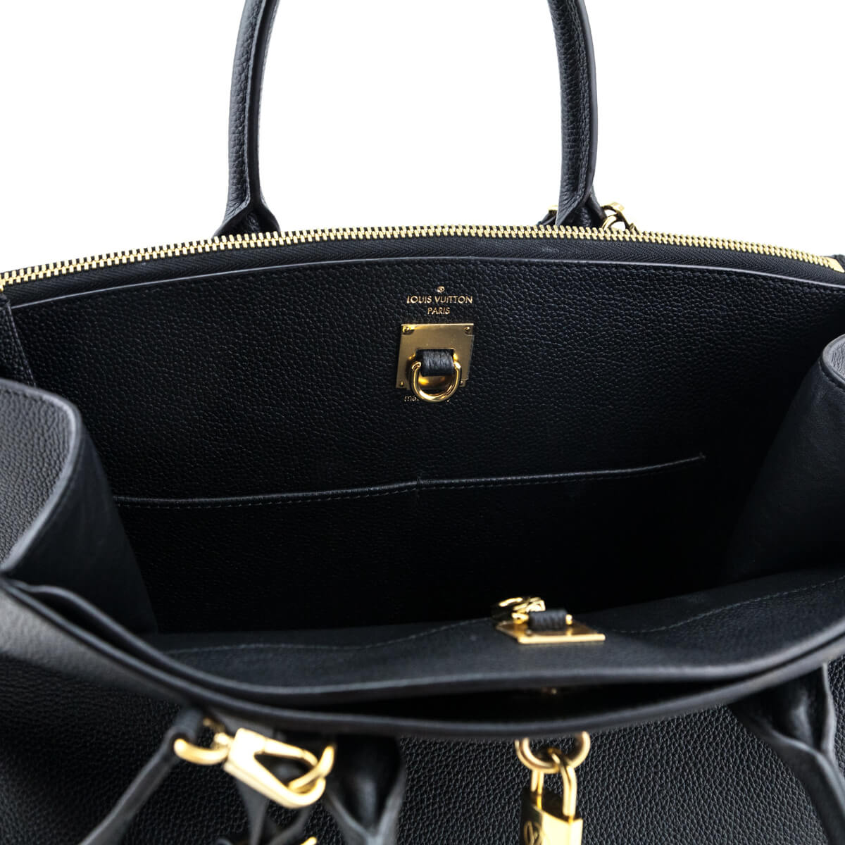 Louis Vuitton Black Taurillon City Steamer GM