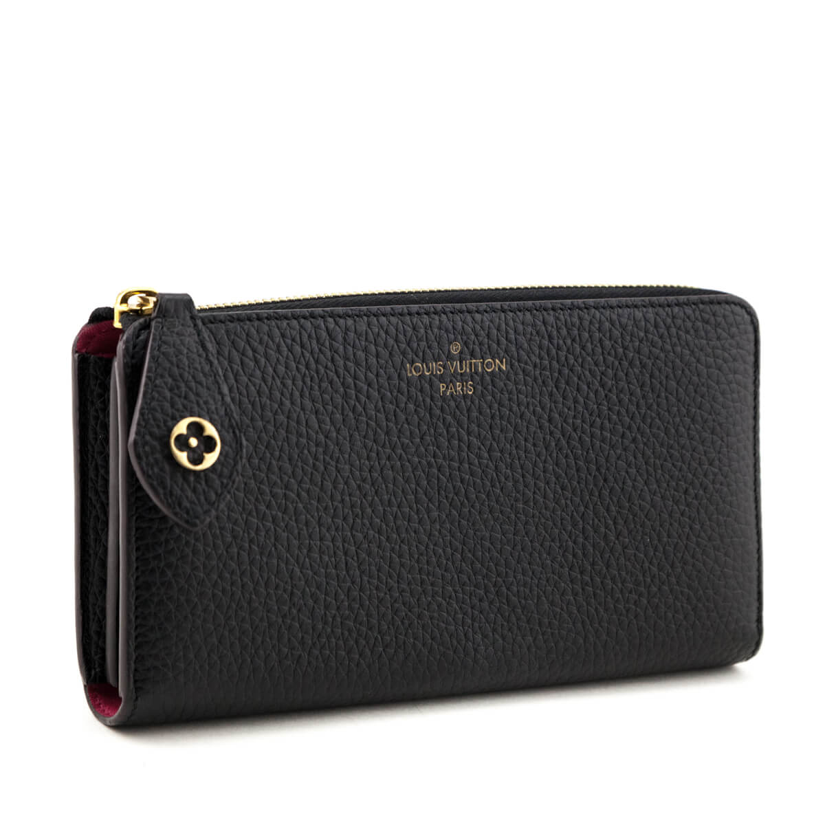 Louis Vuitton Black Taurillon Comete NM Wallet