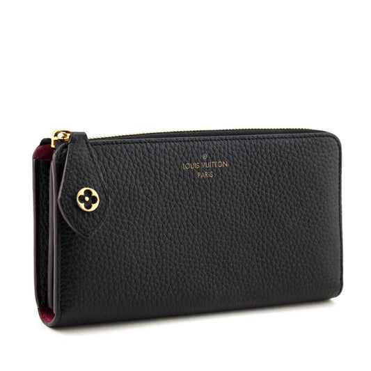 Louis Vuitton Black Taurillon Comete NM Wallet