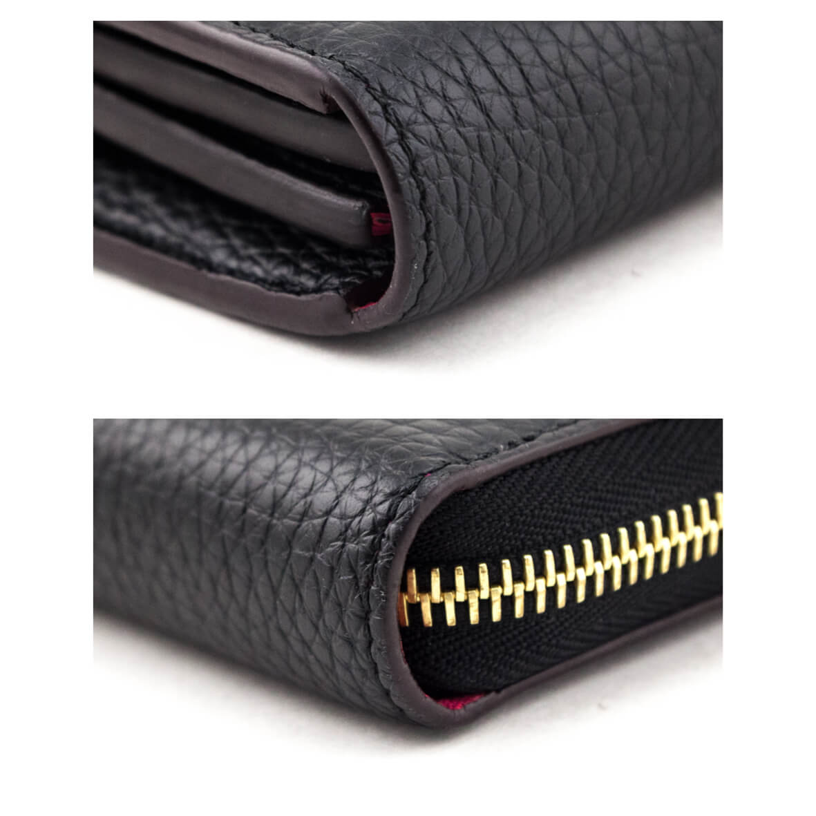 Louis Vuitton Black Taurillon Comete NM Wallet