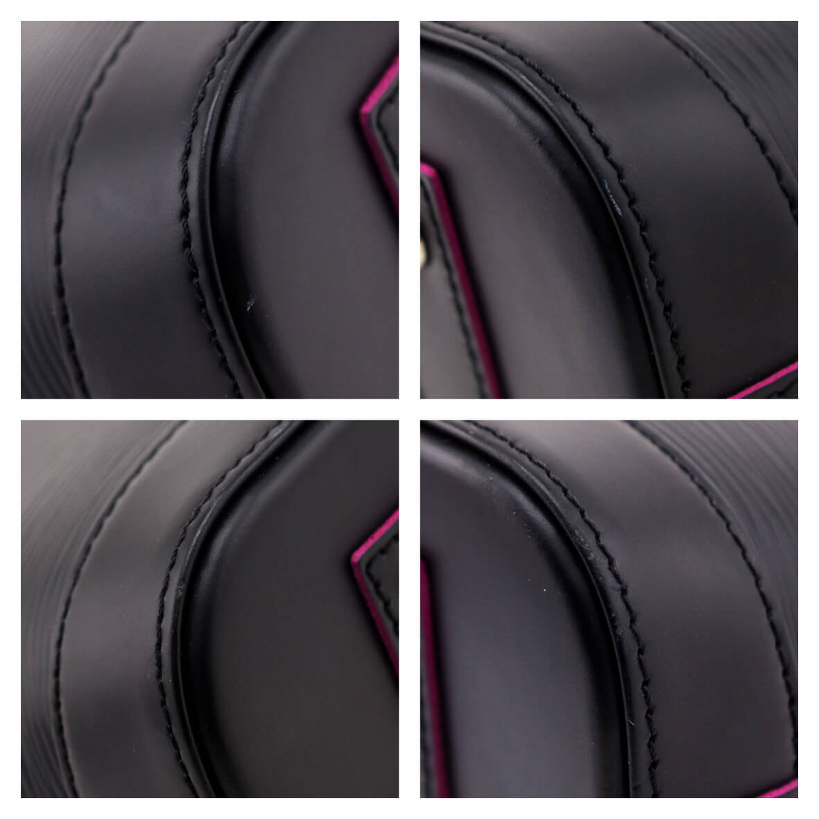 Louis Vuitton Black & Hot Pink Epi Alma BB