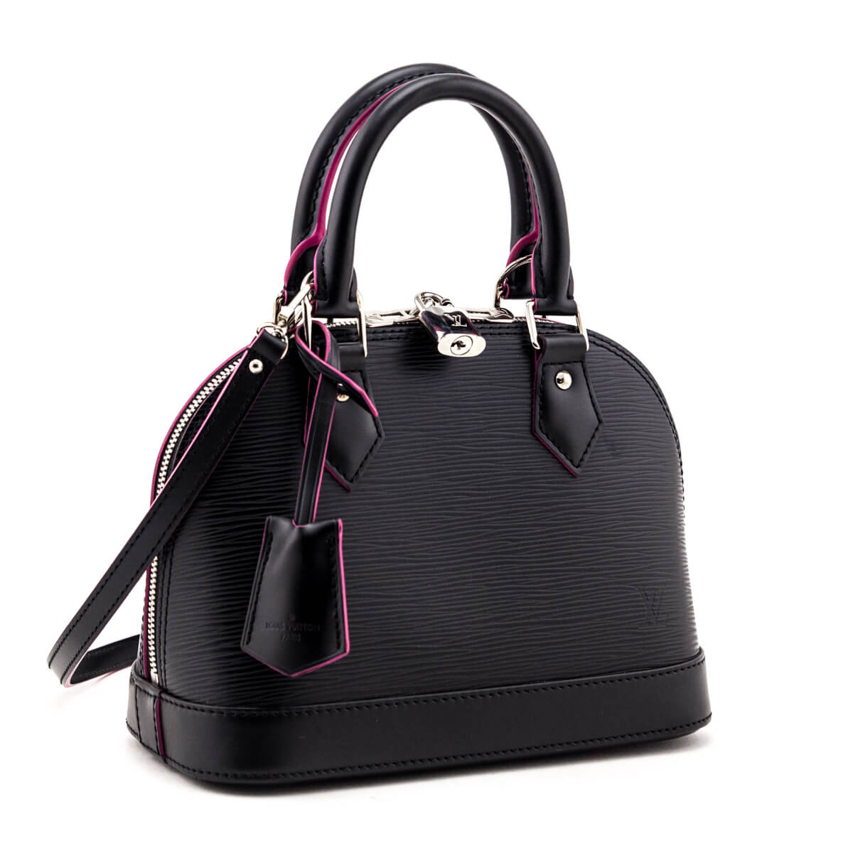 Louis Vuitton Black & Hot Pink Epi Alma BB