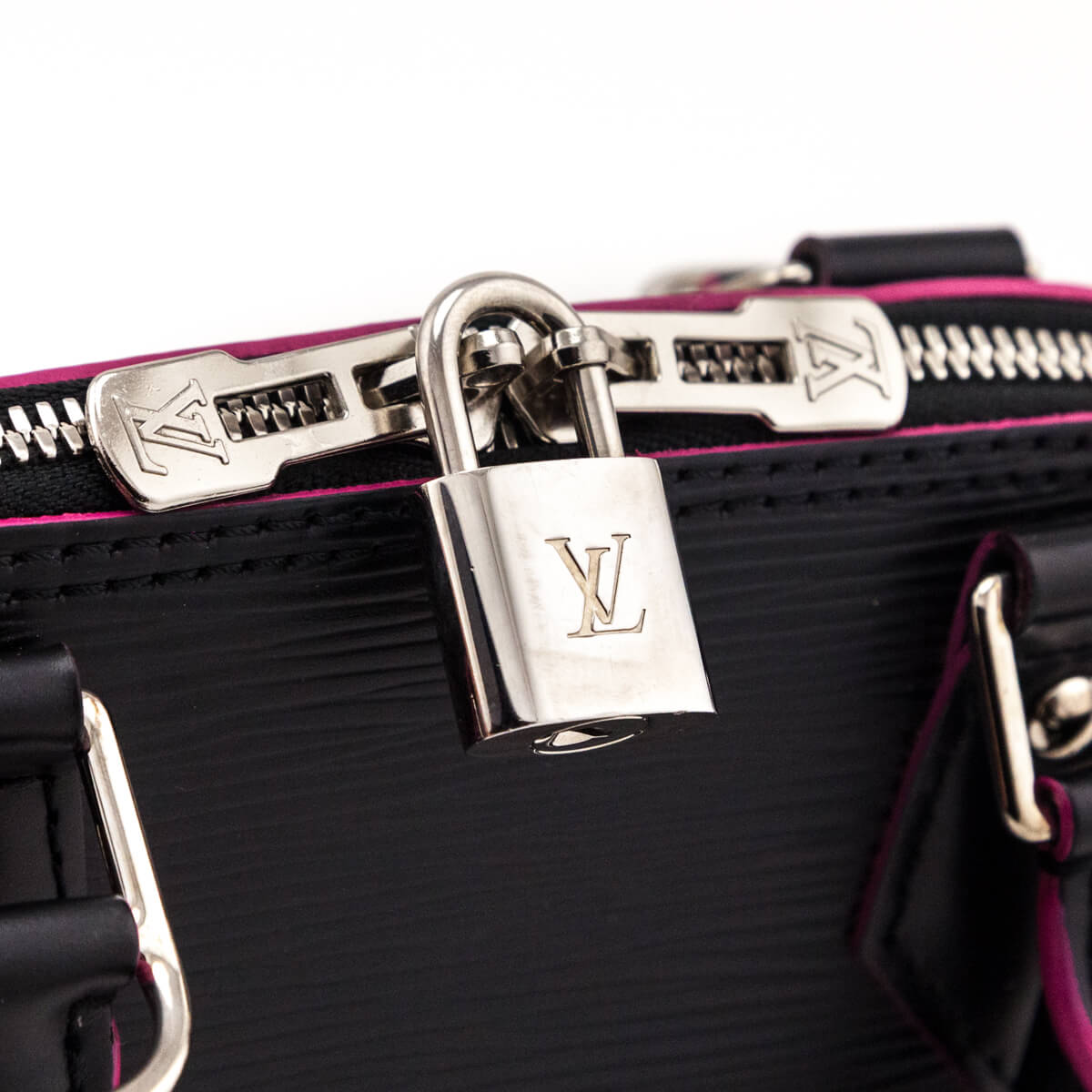 Louis Vuitton Black & Hot Pink Epi Alma BB