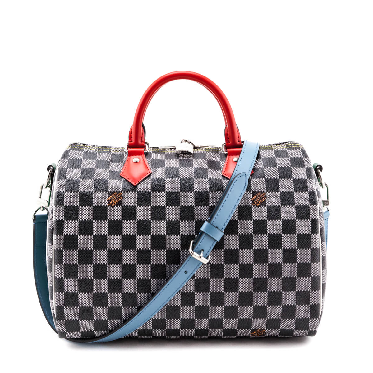 Louis Vuitton Black & White Damier Speedy Bandouliere 30