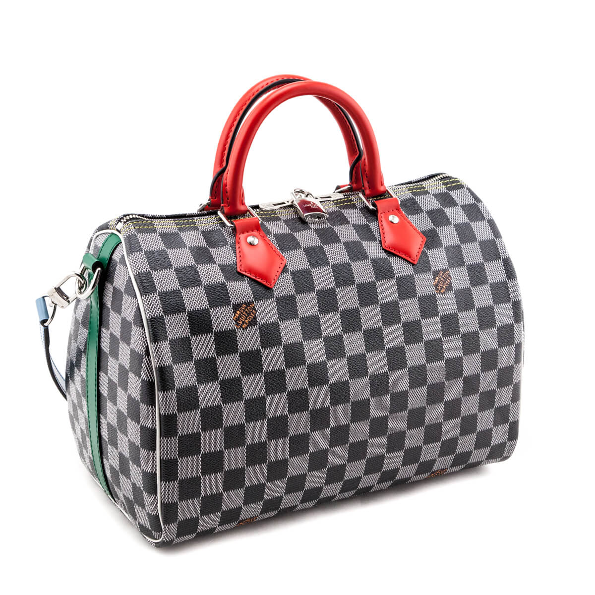 Louis Vuitton Black & White Damier Speedy Bandouliere 30