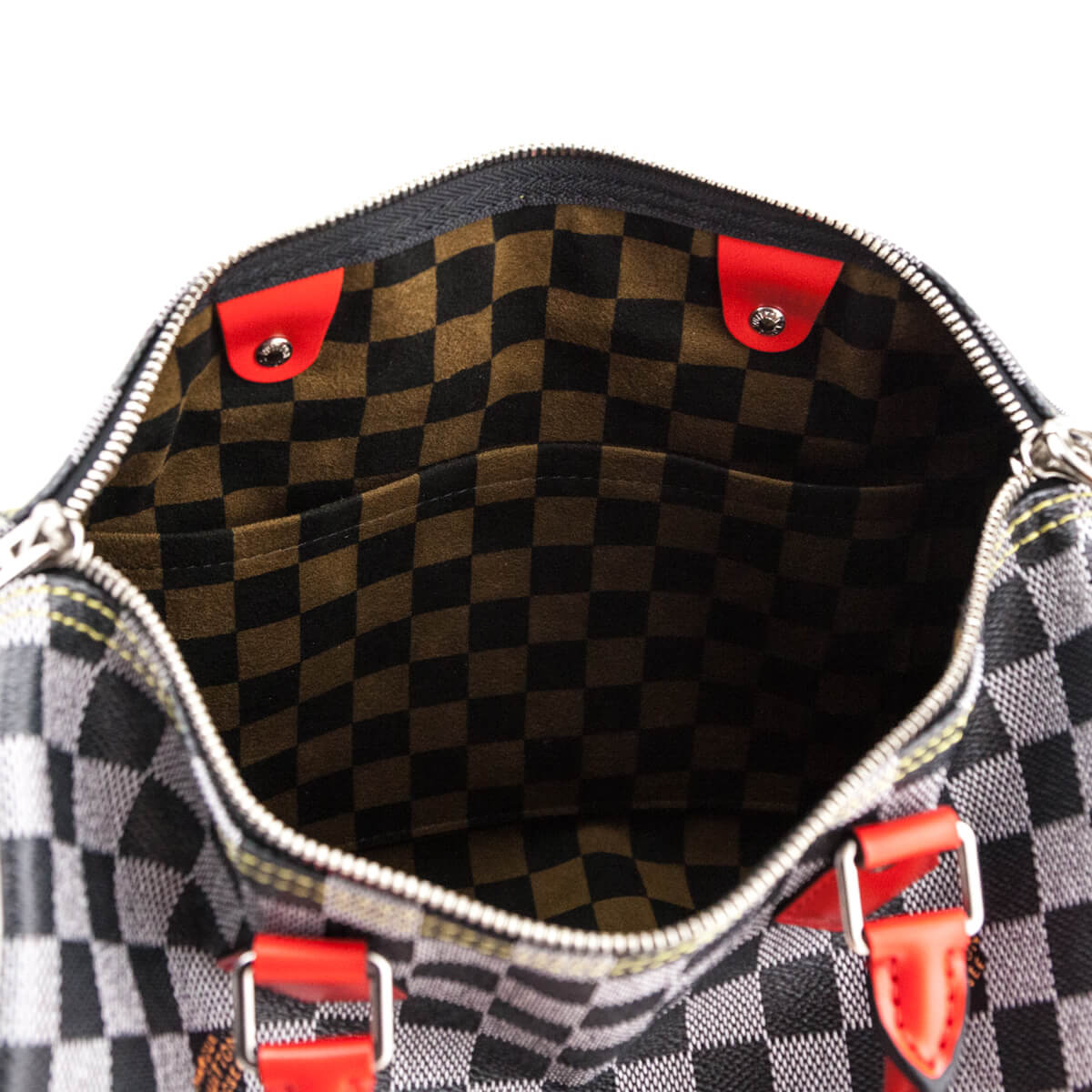 Louis Vuitton Black & White Damier Speedy Bandouliere 30