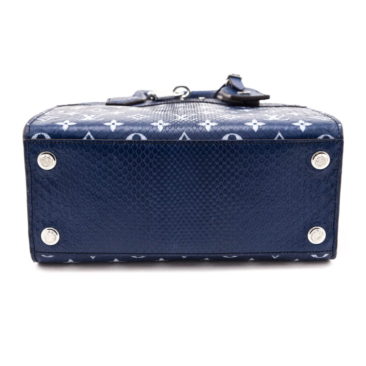 Louis Vuitton Blue Monogram Python City Steamer PM