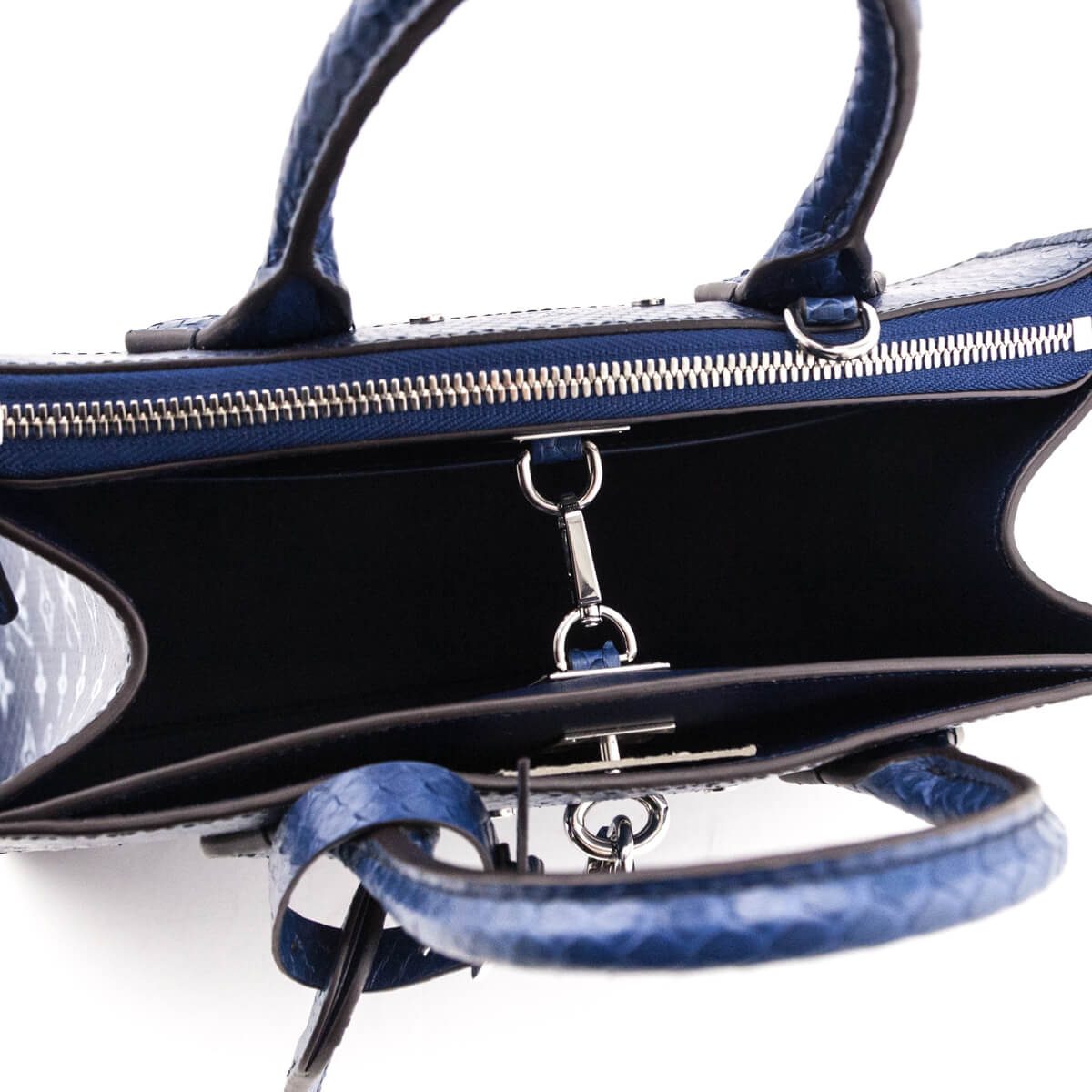 Louis Vuitton Blue Monogram Python City Steamer PM