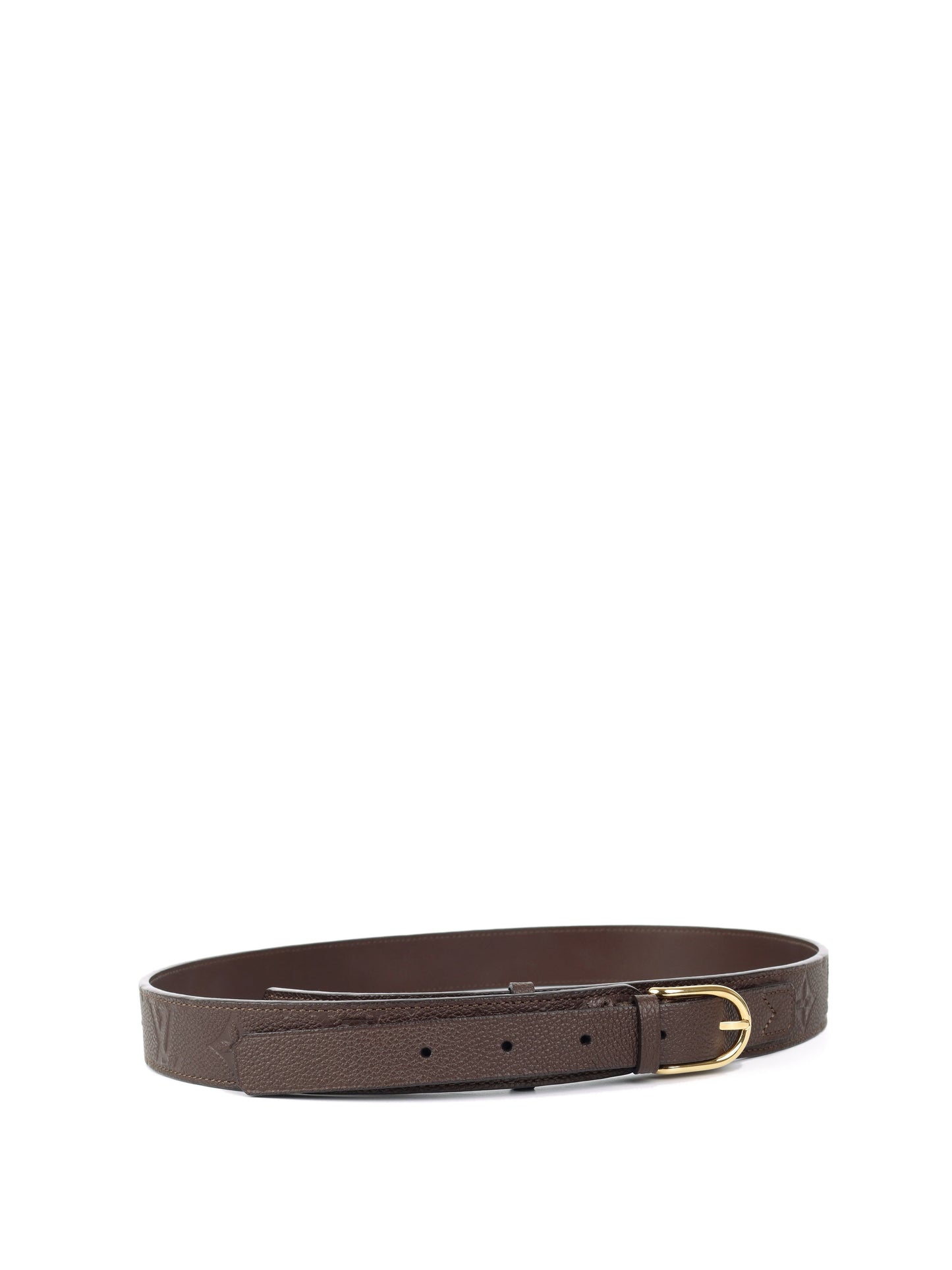 Louis Vuitton Brown Monogram Empreinte Belt 85