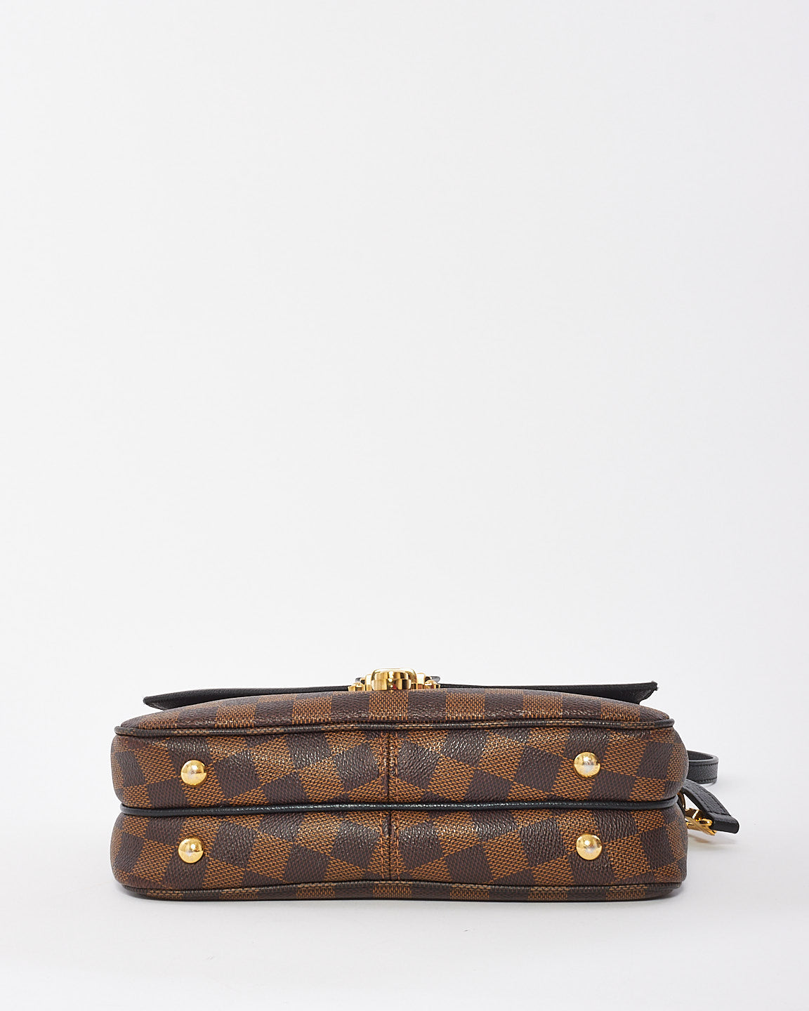 Louis Vuitton Damier Ebene & Black Leather Clapton Crossbody Bag PM