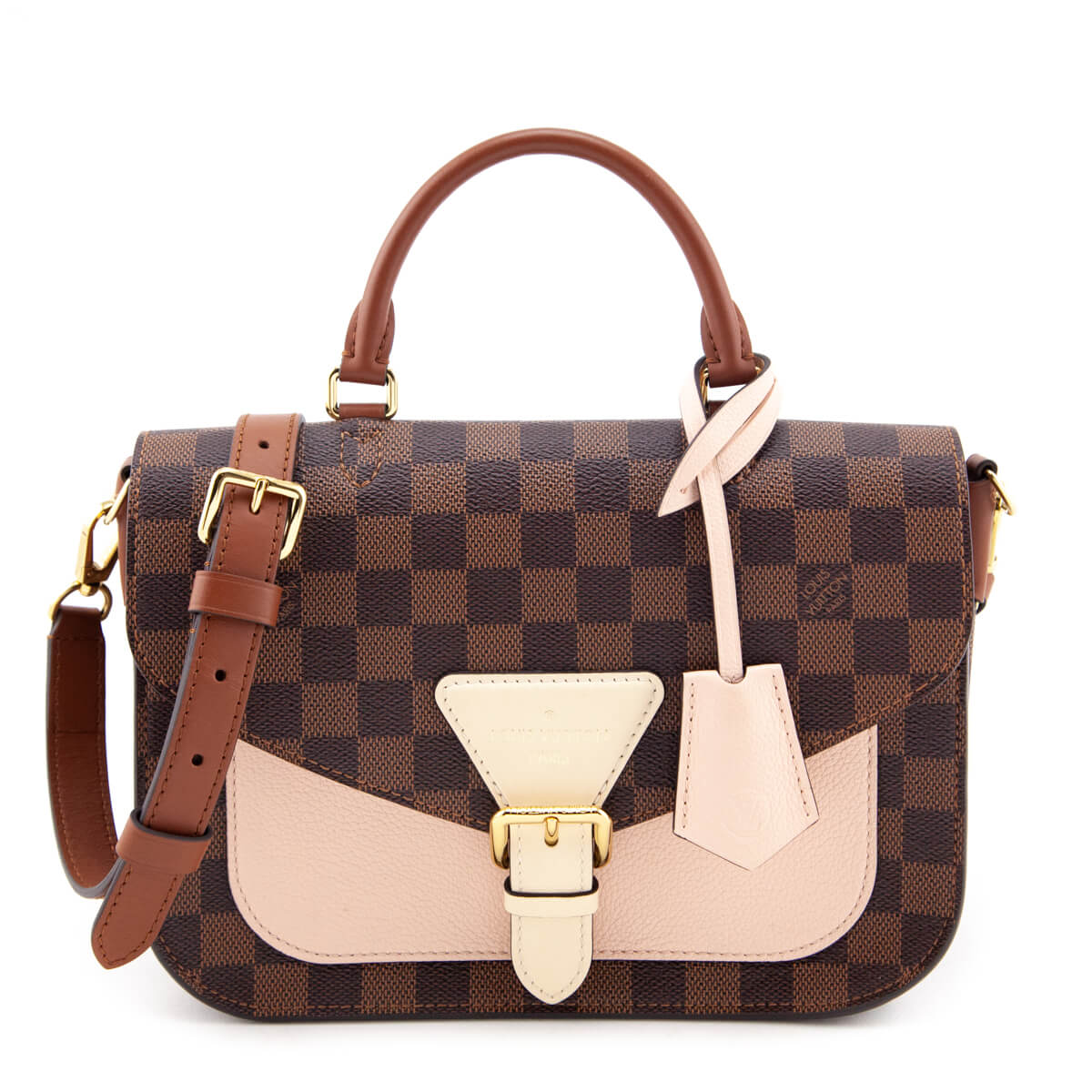 Louis Vuitton Damier Ebene Venus Pink Beaumarchais Bag