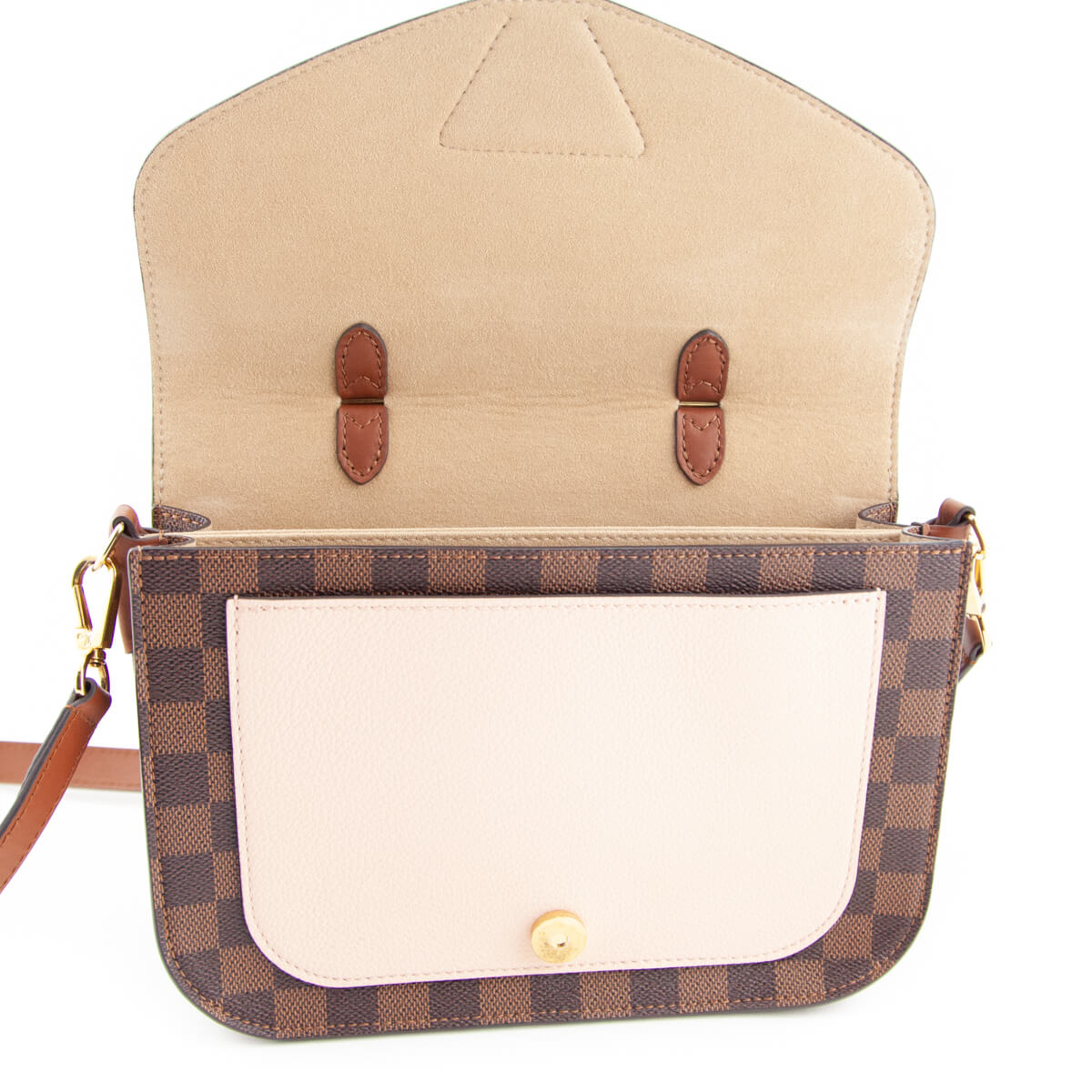 Louis Vuitton Damier Ebene Venus Pink Beaumarchais Bag