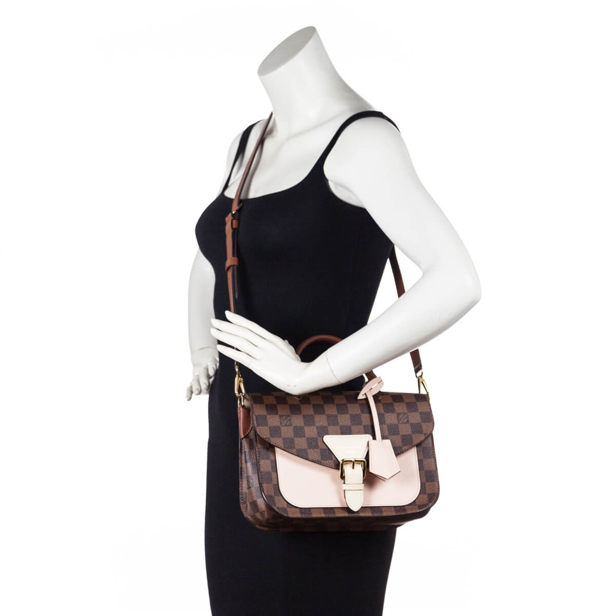 Louis Vuitton Damier Ebene Venus Pink Beaumarchais Bag