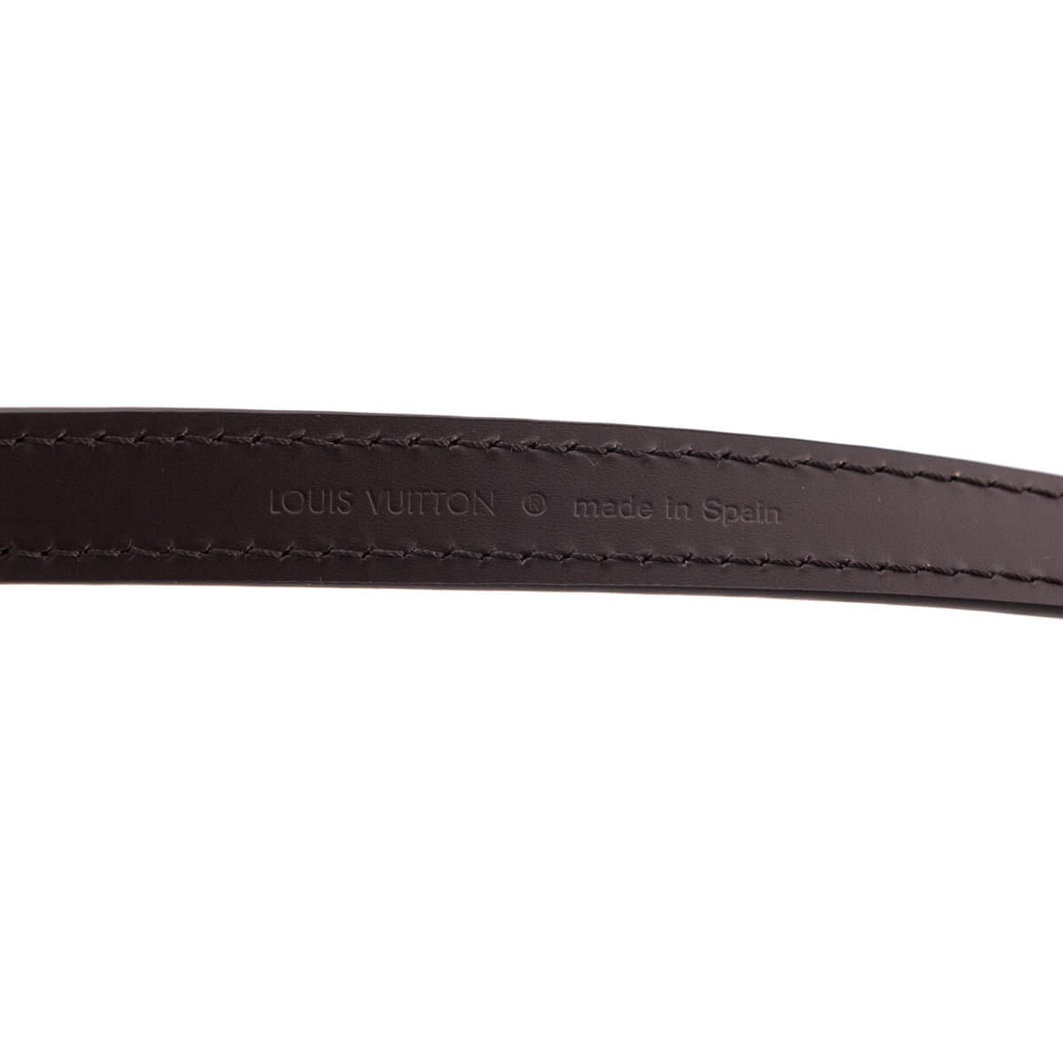 Louis Vuitton Ebene Calfskin Adjustable 16mm Shoulder Strap Bandouliere