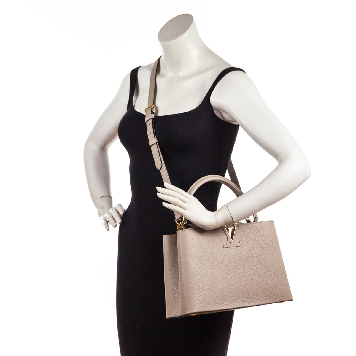 Louis Vuitton Galet Taurillon Capucines PM