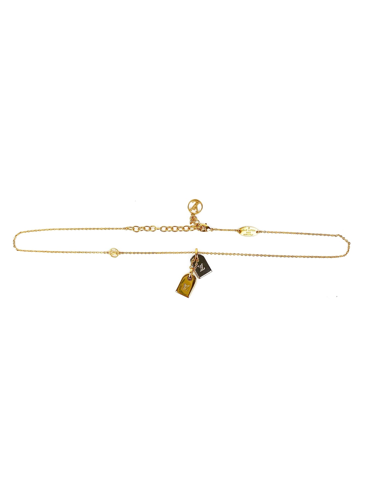 Louis Vuitton Gold & Silver Nanogram Necklace
