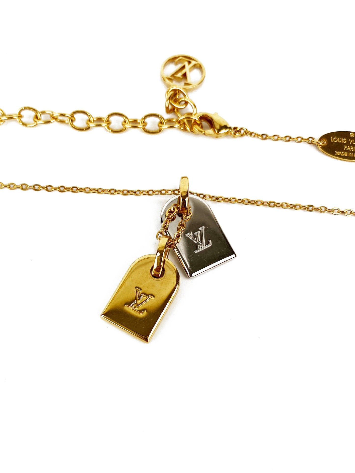 Louis Vuitton Gold & Silver Nanogram Necklace